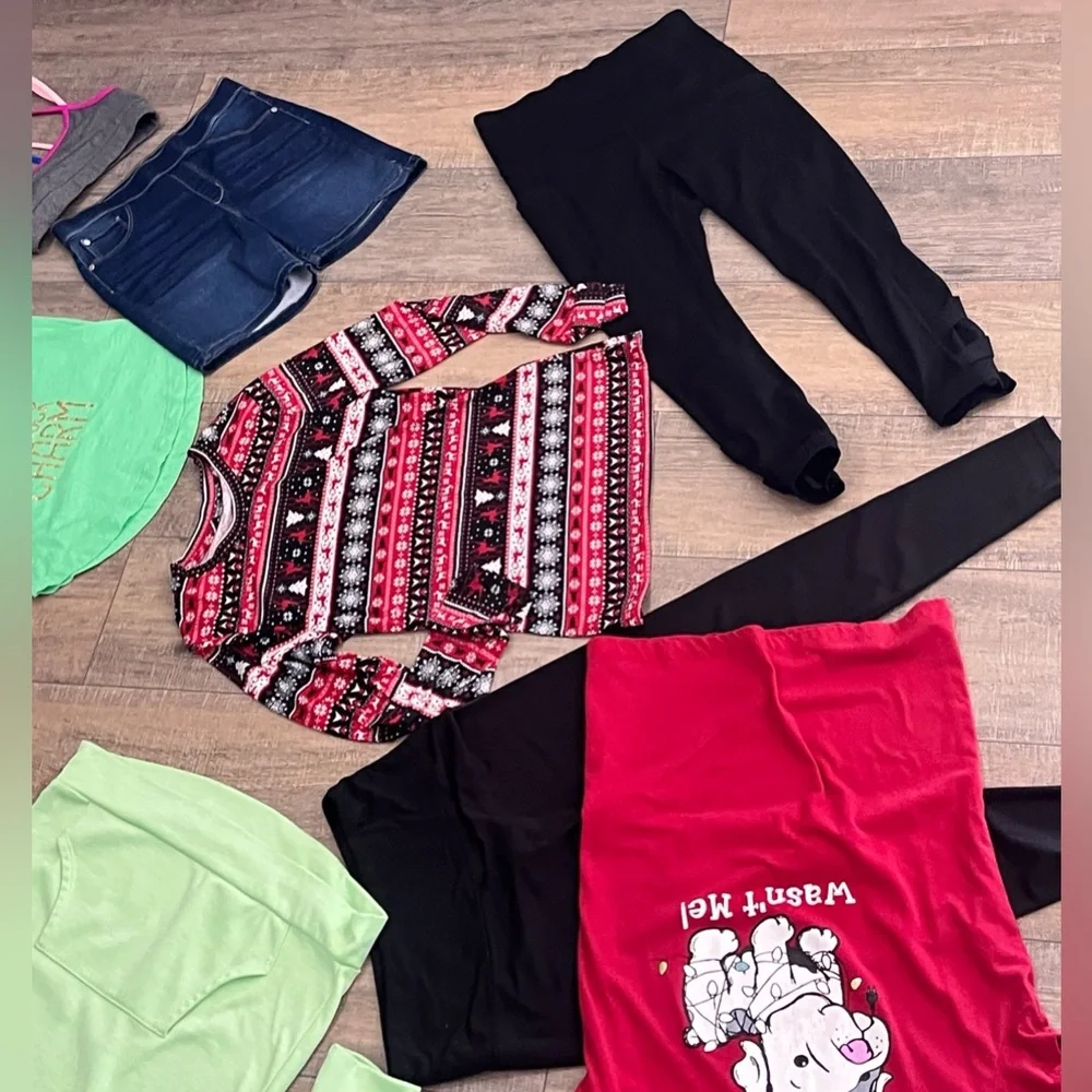 Girl Size 14/16 Clothing Bundle. Assorted Brands  Adidas, Arizona, Aero & More